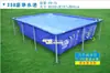 Estante de tubería rectangular original piscina para remar soporte grande piscina para nadar familiar infantil engrosado