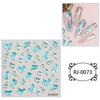 Zhengxiang transfronterizo 2023 pegatinas para uñas relieve 5D Halloween Navidad niños europeos y americanos pegatinas para uñas personalizadas venta al por mayor