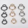 Bolsa aleación 8 palabras anillo de resorte colgante bola de piel anillo de apertura llavero accesorios de joyería en stock mayoreo