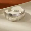 Estilo Étnico Retro Pulsera Abierta de Plata Imitación Miao Pulsera Ancha Tallada Nuevo Estilo Chinoiserie Antigua Pulsera de Plata Imitación Hecha a Mano para Mujeres