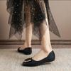 Sapatos Rasos de Bico Quadrado para Mulheres 2026 Novos Sapatos Versáteis de Boca Rasa para Mulheres Estilo Francês Sapatilhas Mocassins de Couro Macio Sapatos de Verão para Mulheres