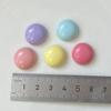 Accesorios de frijoles de color caramelo de color semicircular para horquilla DIY, tocado, accesorios hechos a mano con pegamento de crema, venta al por mayor