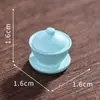 Miniatura de Otoño de Dibujos Animados Preparando Té Junto al Fuego Juguete de Comida en Miniatura Decoraciones DIY en Miniatura para Casa de Muñecas Adornos Pequeños