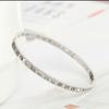 Pulsera de Acero de Titanio con Circonitas y Números Romanos en Oro Rosa Pulsera de Alta Gama Lujo Accesible Nicho Pulsera Exquisita No se Desvanece