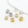 Acessórios de material DIY feitos à mão atacado ouro 18K cobre cravejado zircônia contas de roda pulseira de contas contas soltas C45