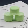 Pote de creme verde 8g com tampa interna, pote de amostra de creme, pote de máscara facial 8ml, caixa de gloss, pote de cera para cabelo, pote de batom