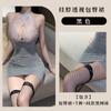 Deseo Puro Lencería Sexy Sexy Cuello Halter Uniforme de Club Nocturno Tentación Secretaria Falda de Cadera Disfraz Sexy para Mujer Sexy