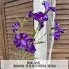 Arranjo de Cena com Flores Artificiais, Flores Artificiais da Série Roxa para Celebração de Casamento, Arranjo de Flores de Chão, Decoração Suave e Flores para Paisagismo de Salão de Casamento