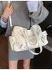 Bolsas Retro Transfronterizas 2025 Otoño e Invierno Nuevas para Mujer Gran Capacidad Versátil Bolso Cruzado de Hombro Único Bolso de Hombro Bajo para el Trabajo