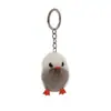 Mini peluche de pollo de pelo de visón súper lindo, colgante de patito de peluche amarillo para bolso, accesorio de teléfono, llavero de pato, venta al por mayor