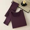 2026 Nuevo Modelo Ropa Interior Térmica de Lana para Mujer para Moldear el Cuerpo, Corte Ajustado, Sin Costuras, para Otoño e Invierno, Mayoreo