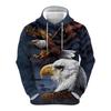 Comercio exterior transfronterizo Suéter casual con capucha talla europea para hombre Impresión 3D Moda europea y americana otoño e invierno nuevo sudadera con capucha para hombre