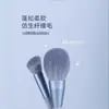 Set de 10 brochas de maquillaje de cerdas suaves color azul cielo para principiantes, brocha para sombras de ojos, brocha de difuminado, herramientas de belleza portátiles de cerdas suaves