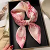 Novo Estilo Lenço de Seda Moda Feminina Versátil 70 Quadrado Estilo Coreano Lenço de Proteção para o Pescoço Primavera e Outono Lenço Retrô Gravata para Bolsa
