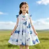 Ropa Infantil Tie-Dye Verano Nuevo Estilo Hecho a Mano Tie-Dye Teñido con Plantas Vestidos con Tirantes para Niños y Niñas Ropa Étnica de Viaje Venta al por Mayor