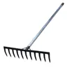 Ancinho preto de sete dentes, nove dentes e onze dentes para capinar, revolver a terra e soltar a terra