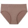 Ropa Interior de Alta Venta Transfronteriza Sin Costuras Cómoda Talla Grande Cintura Media Calzones Algodón Puro Entrepierna Transpirable Color Sólido Ropa Interior para Mujer