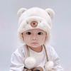 Gorro de Bebé Otoño e Invierno Bebé Niños y Niñas Lindo Elasticidad Gorro Esponjoso Calentado Grueso Invierno Bebé Protección para las Orejas Gorro