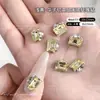 Produto acabado em forma de ovo de pombo sem base, bolas de diamante empilhadas, decorações para nail art, ornamentos de diamante coloridos, acessórios de diamante para nail art
