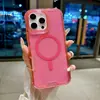 Producto Más Vendido en Latinoamérica Ip16 Promax Magnético Tres en Uno Funda para Teléfono Móvil Polvo Brillante Tpu Anti-Caídas Funda Protectora para Teléfono Móvil