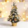 Fabricante Original Árbol de Navidad de 40 cm con Luces Caja de Decoración LED Modelo Nuevo Planta en Maceta Cruz Brillante Transfronterizo Cifrado PVC