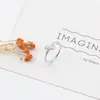 Anillo Abierto Ajustable Nuevo Estilo Flecha Incrustada de Diamantes Personalizado Simple Versátil Anillo Decorativo para Dedo Índice Joyería para Estudiantes