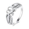 Cao Shi alas de ángel retro anillo encantador hombre novia personalidad creativo amante regalo Día de San Valentín joyería