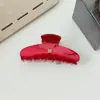 Pinza para el cabello geométrica de acetato con letra, versión B coreana, simple y elegante, con diseño minimalista para la parte posterior de la cabeza