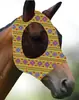 Fábrica en stock y entrega rápida Capucha antimosquitos para caballos Máscara transpirable para caballos Máscara para caballos con varios estampados Suministros ecuestres