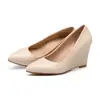 Tamanho Plataforma Sapatos Casuais Sapatos Sapatos Boca Comércio Exterior Primavera e Outono Leve 4331 Tamanho Simples Substituto Salto Alto Branco Feminino