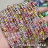 Cuentas redondas de piedra lunar sintética, esmeriladas/brillantes, accesorios de joyería DIY semiacabada, venta al por mayor transfronteriza