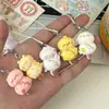 Llavero Divertido de Cuerda de Animales Tridimensionales de Dibujos Animados Colgante de Corazón Lindo y Femenino para Lanyard de Teléfono Móvil Accesorios para Bolsos