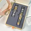 [Estuche de Regalo] Adecuado para Huawei Band 11Pro Huawei 10Nfc Correa de Reloj Pulsera de Trébol de Cuatro Hojas Chapada en Oro a la Moda