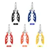 Pinzas multifuncionales para micro señuelos, dispositivo portátil de control de peces, cortador de línea de pesca PE de acero inoxidable, cortador de argollas de acero, tijeras de pesca, sacacamuflajes