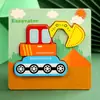 Bloques de Construcción para Niños de Preescolar 2-3-4 Años Bebé Educación Temprana Beneficiando el Desarrollo de la Inteligencia Niños y Niñas Juguetes de Rompecabezas Tridimensional