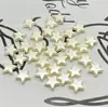 Perlas de imitación de ABS estrella de cinco puntas cuentas perforadas material para accesorios de joyería de horquilla pulsera pendientes hechos a mano para niños DIY