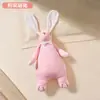 Boneca de Conforto para Bebê Pode Ser Mastigada na Boca, Toalhinha de Conforto com Touca, Artefato para Dormir de Bebê, Brinquedo de Pelúcia Coelho Fantoche de Mão