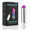 Ovo vibratório em formato de bala recarregável por USB com controle remoto por aplicativo móvel, plug anal para autoprazer e massagem feminina