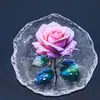 Pin de Acrílico Rosa con Forma de Rosa Transfronterizo Colgante Plano para Ropa Colgante de Decoración para el Hogar