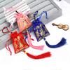 Bolsa de Dinero de la Suerte para el Festival del Bote del Dragón con Diseño de Loto Bordado, Bolsa de Sachet Lavanda, Colgante de Bolsa de Loto Bordado de Siete Colores Portátil
