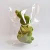 Musgo de terciopelo corto de imitación Conejo de Pascua adornos pequeños para escritorio de sala de estar decoraciones lindas Conejo de Pascua
