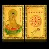 Fornecedor da Fábrica Cartão Dourado Guanyin Grande Compaixão e Grande Misericórdia Cartão Metálico Grande Brilho de Seis Caracteres Cartão Dourado Guanyin
