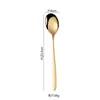 Cuchara de Acero Inoxidable 316 Estilo Coreano Cuchara Sopera de Alta Calidad Vajilla Doméstica Cuchara de Mango Largo Cuchara Espesa para Bibimbap Tenedor Venta al por Mayor