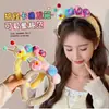Diadema de Dibujos Animados Linda de Caña Alta Pinza para el Cabello Creativa Peculiar Diadema de Peluche para Mujer Accesorio Versátil para el Cabello para Lavarse la Cara