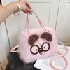 Bolsa Cuadrada Pequeña de Peluche Casual Linda Gama Alta 2026 Nueva Moda Invierno Retro Versátil Bolso de Hombro Cruzado