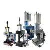 Prensa Neumática de Punzonar Superior Dorada Tipo C Prensa de Banco Máquina para Yeso Remachadora Neumática Punzonadora con Potenciador Neumático-Hidráulico