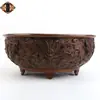 Hongda Cobre Puro Kowloon Xiangyun Auspicioso Desejoso Cornucópia Criativa Doze Signos do Zodíaco Ornamentos de Bacia de Cobre