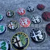 Adecuado para Volante con Logo de Coche Alfa Romeo Tapa Central de Volante Pegatina de Logo Frontal y Trasero