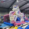 Fabricante Castillo Hinchable Unicornio Castillo Travieso para Niños Tobogán de Patio Trasero Trampolín Exterior Equipo de Juego Popular