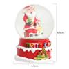 Suministro mayorista transfronterizo de bola de cristal de copo de nieve de trompeta navideña, bola de cristal de copo de nieve de Papá Noel, adornos de regalo de Navidad